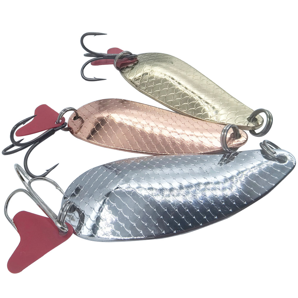 Gold Cutlery Flatware - Umpan Pancing Trout Spoon Perak Emas
