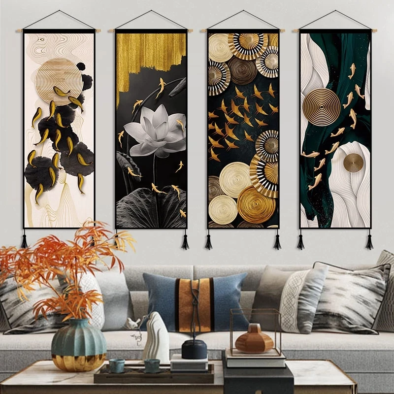 Luxury Lifestyle Picture - Dekorasi lukisan gulungan gantung dekorasi ruang