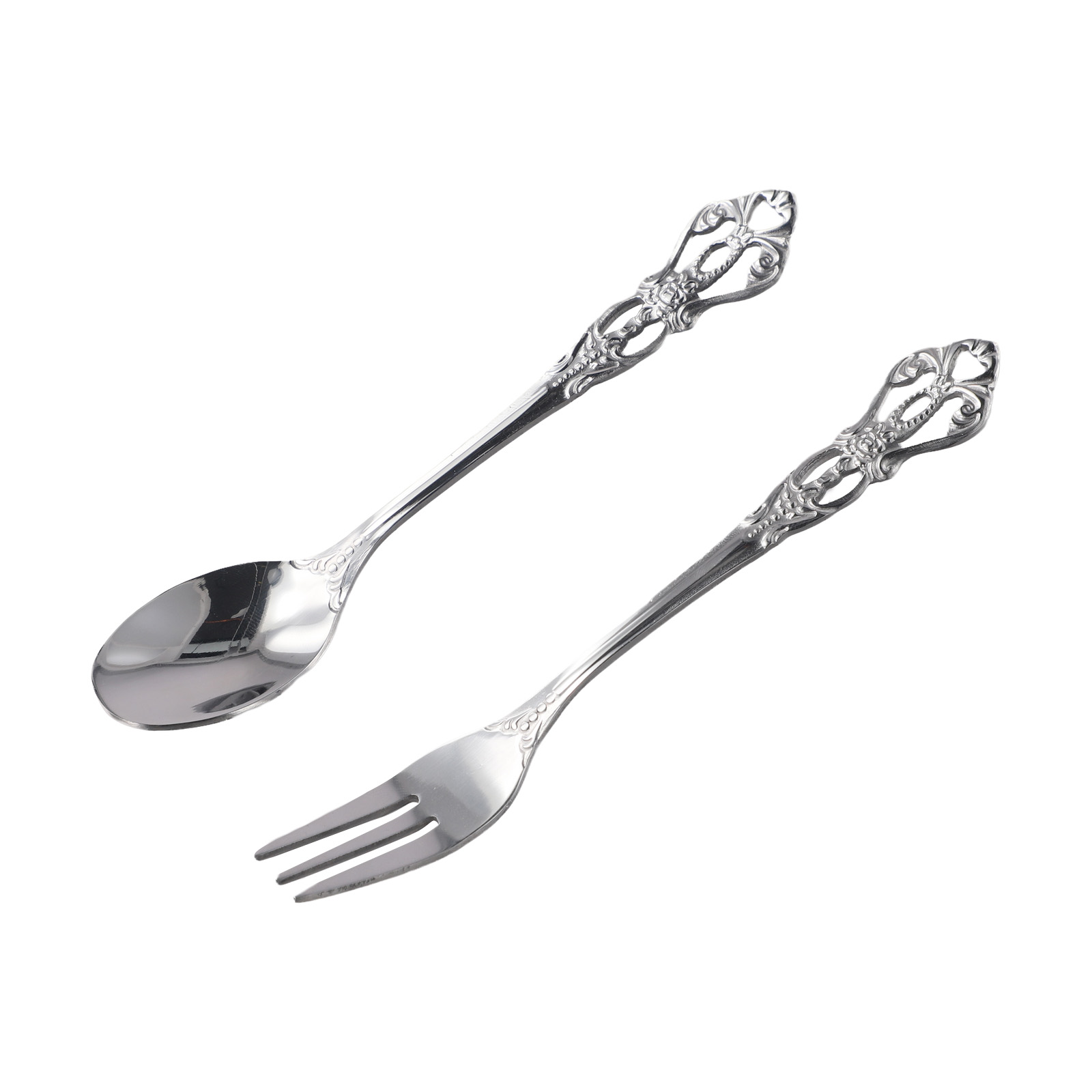 1 Pasang Set Peralatan Makan S - Gold Cutlery Flatware ulasan dan harga