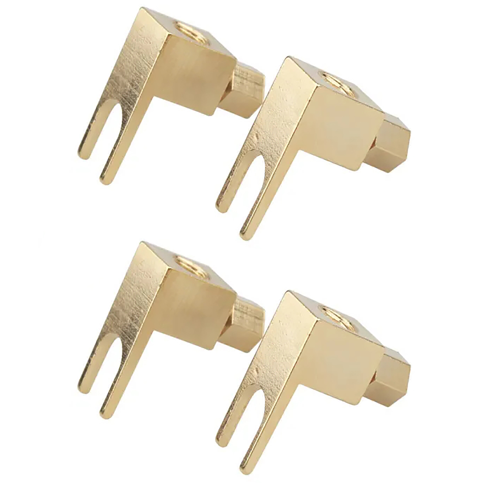 4 Buah Adaptor Steker Pisang B - Gold Cutlery Flatware ulasan dan harga