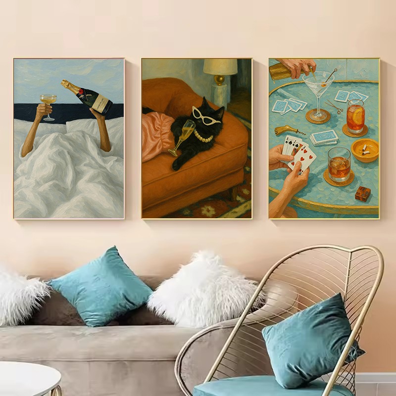 1 Buah Poster Estetika Koktail - Luxury Lifestyle Picture ulasan dan harga