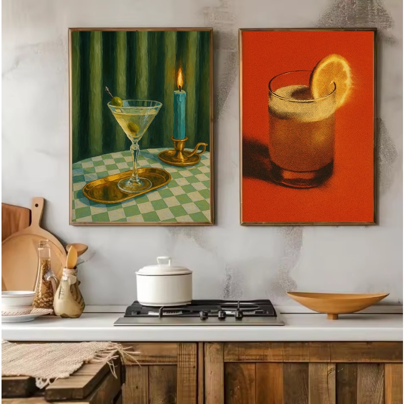 1 Buah Poster Estetika Koktail - Luxury Lifestyle Picture ulasan dan harga